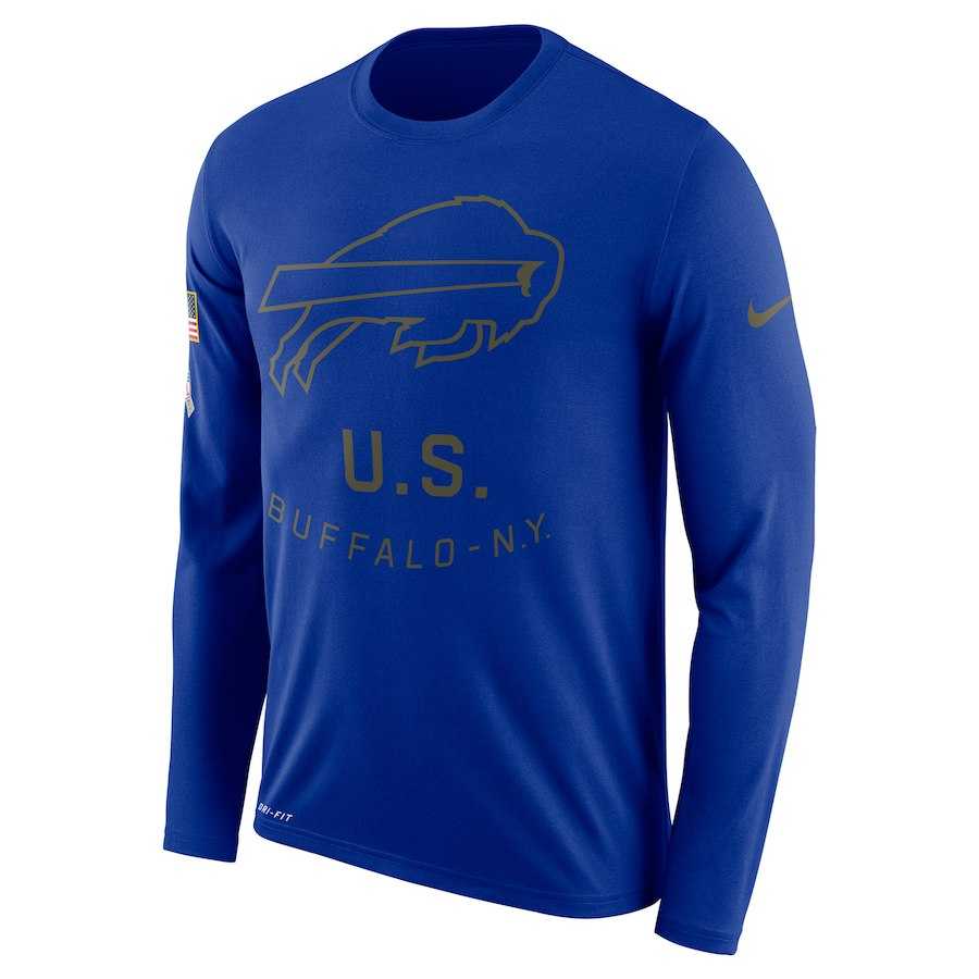 Men's Buffalo Bills Nike Salute to Service Sideline Legend Performance Long Sleeve T-Shirt Royal,We sell and wholesale Men's Buffalo Bills Nike Salute to Service Sideline Legend Performance Long Sleeve T-Shirt Royal on line form chian!